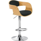 Barhocker Kingston C - natura/schwarz - InfinityMarket