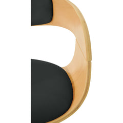 Barhocker Kingston C - natura/schwarz - InfinityMarket