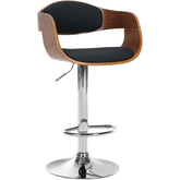 Barhocker Kingston C - walnuss/schwarz - InfinityMarket