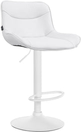 Barhocker Vonore Kunstleder wei� - wei�