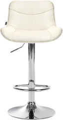 Barhocker Vonore Stoff chrom - creme