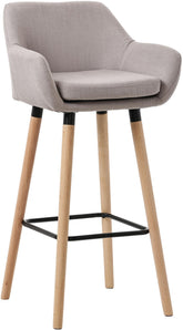 Barhocker Grant Stoff - taupe
