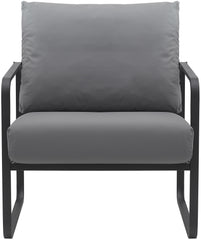 Lounger Manea Kunstleder - grau