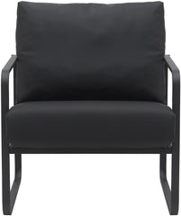 Lounger Manea Kunstleder - schwarz