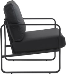 Lounger Manea Kunstleder - schwarz
