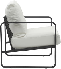 Lounger Manea Kunstleder - weiß