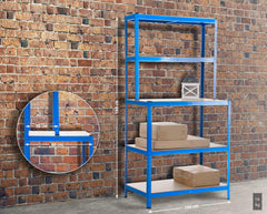 Steckregal inkl. Werkbank 2+3 - blau