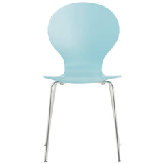 Set di 2 sedie da riunioni impilabili Diego in color hellblau, design classico ideale per ogni ambiente.