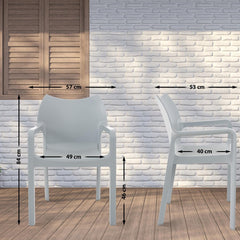 Stuhl DIVA - hellgrau - InfinityMarket
