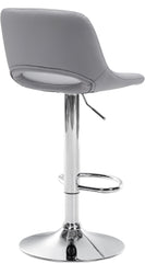 Barhocker Camden Kunstleder chrom - grau