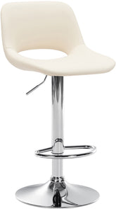 Barhocker Camden Kunstleder chrom - creme