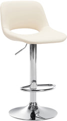 Barhocker Camden Kunstleder chrom - creme