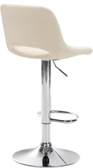 Barhocker Camden Kunstleder chrom - creme