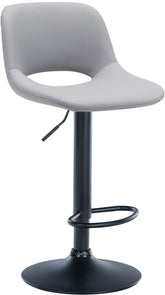 Barhocker Camden Kunstleder schwarz - grau