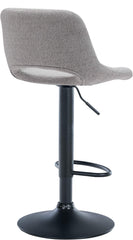 Barhocker Camden Stoff schwarz - hellgrau