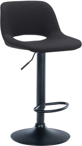 Barhocker Camden Stoff schwarz - schwarz