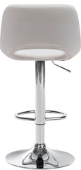 Barhocker Camden Samt chrom - creme