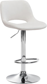 Barhocker Camden Samt chrom - creme