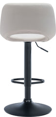 Barhocker Camden Samt schwarz - creme