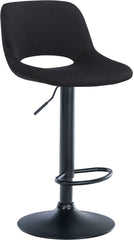 Barhocker Camden Samt schwarz - schwarz