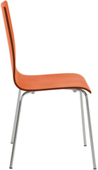4er Set Besucherstuhl Pepe - orange