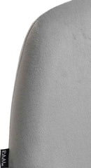 Barhocker Braga Gold Samt - grau