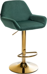 Barhocker Braga Gold Samt - dunkelgr�n
