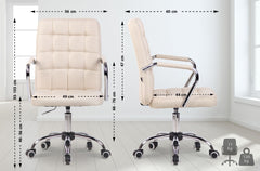 Bürostuhl Terni Stoff - creme