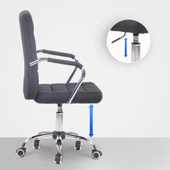 Bürostuhl Terni Stoff - schwarz