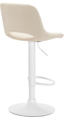 2er Set Barhocker Camden Kunstleder wei� - creme
