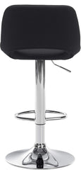 2er Set Barhocker Camden Stoff chrom - schwarz