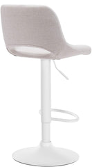 2er Set Barhocker Camden Stoff weiß - creme
