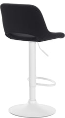 2er Set Barhocker Camden Stoff wei� - schwarz