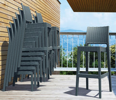 4er Set Barhocker Jamaica - dunkelgrau