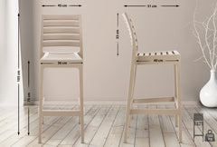 4er Set Barhocker Ares - schlamm