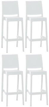 4er Set Barhocker Maya - wei�