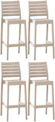 4er Set Barhocker Ares - schlamm