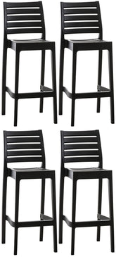 4er Set Barhocker Ares - schwarz