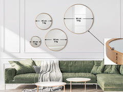 Wandspiegel Elsie M - gold matt
