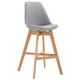 Barhocker Cannes Stoff Natura - grau - InfinityMarket