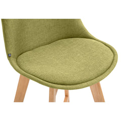 Barhocker Cannes Stoff Natura - grün