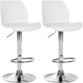 2er Set Barhocker Gilbert Kunststoff - wei�