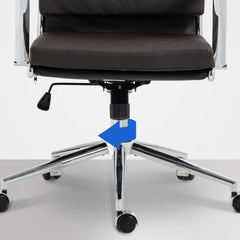Bürostuhl Cleveland Kunstleder - braun