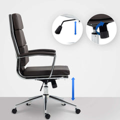Bürostuhl Cleveland Kunstleder - braun