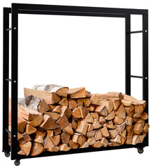 Kaminholzst�nder Keri mit Rollen 25x100x100 - schwarz