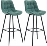 2er Set Barhocker Dartford Stoff - gr�n