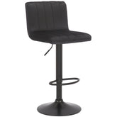 Barhocker Jamie Samt - schwarz