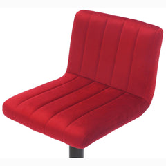 Barhocker Jamie Samt - rot