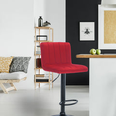 Barhocker Jamie Samt - rot