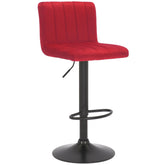 Barhocker Jamie Samt - rot